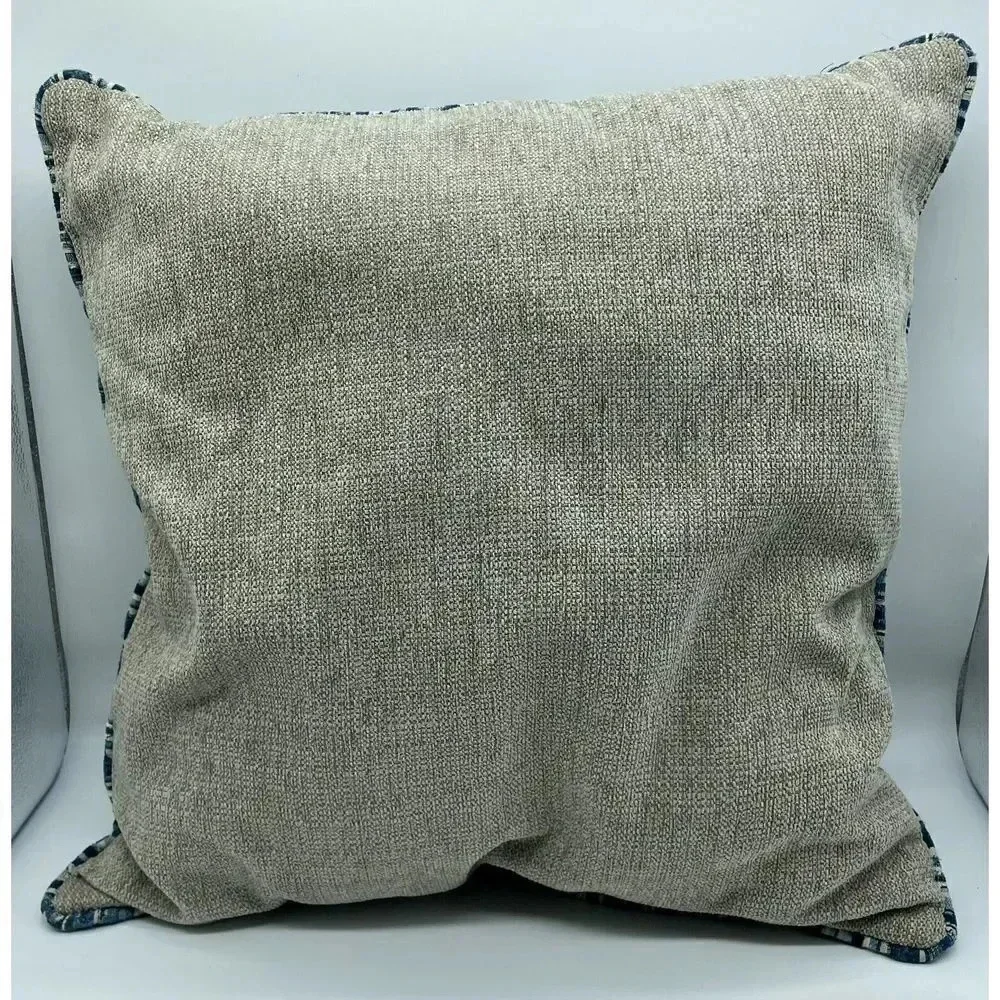 Textured Toss Throw Pillow Elegant Shades of Blue & Gray 20 Inch x‎ 20 Inch